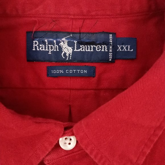 Polo Ralph Lauren Men's Cotton Polo Shirt Red Size XX-Large
